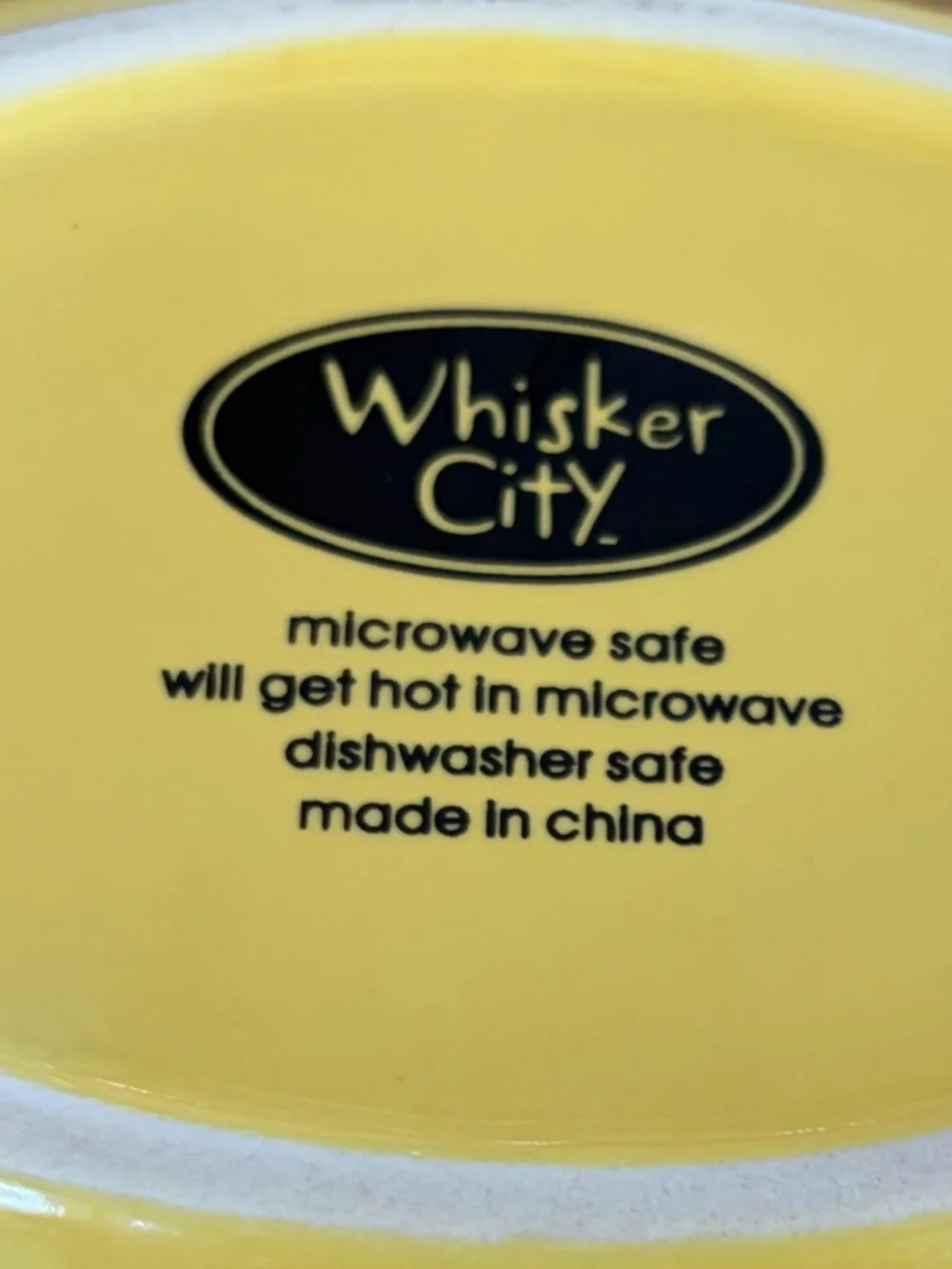 🐱 Whisker City Yellow “Meow” Cat Bowl | Sunny Y2K Kawaii Ceramic Pet Dish 💛